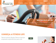 Tablet Screenshot of fitnesslife.com.br